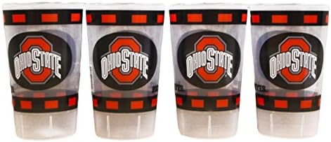 NCAA Ohio State Buckeyes 16oz Plastic Tumbler Set