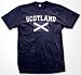 Scotland Flag International Soccer Mens T-shirt, Scottish National Pride Men's Shirt