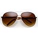 zeroUV - Designer Inspired Large Metal Aviator Sunglasses
