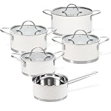 Produkt-Bild: BEEM Germany F3000.512 Moments Topfset 9-teilig, Cocoswei&szlig;