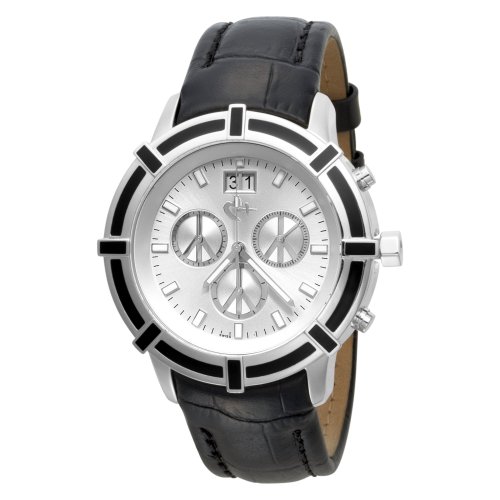 Love Peace and Hope Midsize LPE07 Time for Peace Black Chronograph Watch Love Peace and Hope Midsize LPE07 Time for Peace Black Chronograph Watch