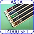 Set of 5 Aska Pool Cue Sticks L4000