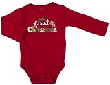 Carters Boys Newborn-9 Months Red My First Christmas (3 Months, Red)