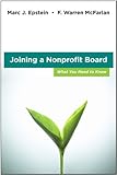 Joining a nonprofit board : what you need to know