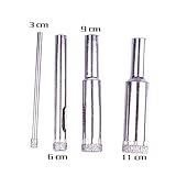 2016卸売価格ダイヤモンド ドリル 10 ピース 3 ミリメートル ダイヤモンド コーティング さ れ た コア穴は見た ドリル ビット #70473