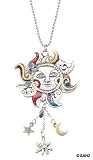 Celestial Sun Hand-Painted Car Charm Ornament
