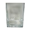 Square Glass Vase - 6.75"