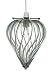 Casablanca Glass Pendant Silver