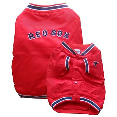 Boston Red Sox MLB Dog Jacket - XSmall: Length 8-10 / Girth 12-14
