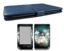 Bundle Monster Barnes & Noble Nook Color Nook Tablet Synthetic Leather Case Cover Jacket + Skin Art Decal Sticker + Screen Protector Ereader Accessories Combo - Fits both Nook Color and Nook Tablet (Released Nov. 7, 2011) Devices