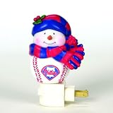 Pack of 2 MLB Minnesota Twins Snowman Christmas Night Lights 5"