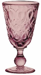 La Roch�re Set of 6 Lyonnais D�cor Amethyst 8-oz. Footed Wine Glasses