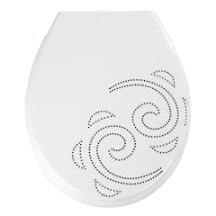 Wenko 18755100 Premium WC-Sitz Dreaming - Absenkautomatik, rostfreie Fix-Clip Hygiene Edelstahlbefestigung, Duroplast