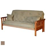 Eastbrook Full Futon with Color: Khaki