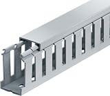 Thomas & Betts TY1X3WPG6 Wiring Duct Wide Slot 1x3 Rigid PVC Gray (120 Feet)