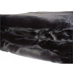 Beautiful Soft Mink Solid Black Blanket Queen or Full Bed