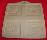 Brown Bag Paper Art Mold~Celestial Gift Tags 1994
