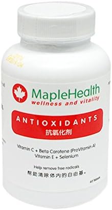 MapleHealth Antioxidants | Formulated with Primary Antioxidants, consisting of minerals, vitamins and phytochemicals that protect cells from damage by free radicals. They act towards preventing cellular damage, which are the common pathways for ageing and a variety of diseases. Consists of lipid soluble antioxidants like Vitamin A, C, E and Selenium.