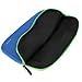 Evecase10.1 Inch Touch Chromebook Sleeve Case, Neoprene Slim Briefcase w/Handle & Accessory Pocket/Ultra Portable Carrying Case Portfolio Pouch Cover – Blue