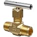 Parker V Series Brass Needle Valve, Inline, Hand Wheel, Blunt Stem, NPT Male