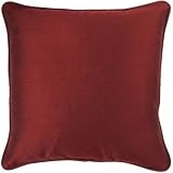 Rizzy Home T-2799D 18-Inch by 18-Inch Decorative Pillows, Rust, Set of 2