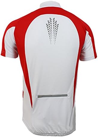 Jagger Men's Summer Short Sleeve Contrast Jerseys Sportswear Running T-Shirt L Red