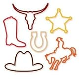 Cowboy Shaped Rubber Bands Pack of 12