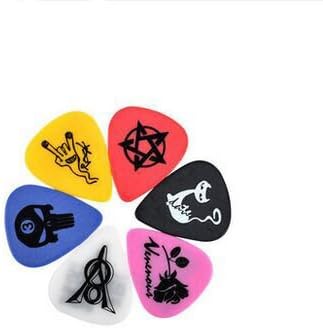 Generic Assorted Pearl Frosting Guitar Picks 1mm Heavy Small (Pack of 6)