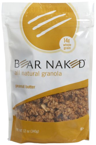 Bear Naked All Natural Peanut Butter Granola, 12-Ounce Bags (Pack of 6) by Bear Naked