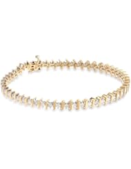 14k Gold S-Link Diamond Tennis Bracelet (2 cttw, H-I Color, I1-I2 Clarity)