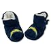 SAN DIEGO CHARGERS OFFICIAL BABY BOOTIES SZ LARGE (6-9 MOS)