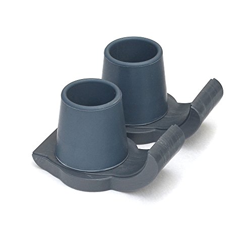 Top Glides DuraSki Heavy Duty Walker Ski Glides for 1 Inch Tubes - Gray - 1 Pair