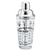 Cocktail Recipe Shaker 12 Ounce with Stainless Steel Top