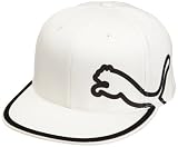 Puma Golf Men’s 210 Fitted Monoline Cap (White/Black, Small-Medium)