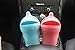 Crusar Plastic Trash Bin Mini Garbage Can for car Pink