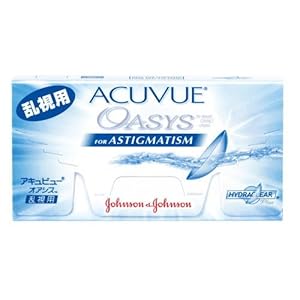 【クリックで詳細表示】ジョンソン＆ジョンソン アキュビューオアシス乱視用(6枚入り) BC8.6 CYL-1.75 AX180° 2週間乱視用コンタクト