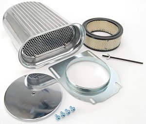 Single Dual 4 Barrel Hood Scoop Hilborn Style Finned Aluminum Hood Scoop - Single Or Dual 4 Barrel Carburetor Fit Custom Carb Scoop - Foto 7