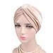 Qhome Luxury Soft Velvet Twist Turban Headwrap Women Knotted Headband Chemo Cap