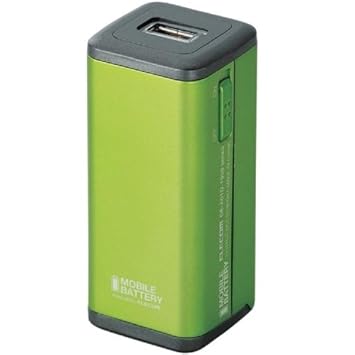 ELECOM エレコム iPhone6 iPhone6 Plus 対応 スマートフォン各種対応 モバイルバッテリー 単3形乾電池式 グリーン DE-U01D-1908GN