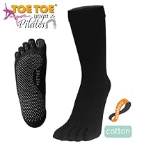 TOETOE Socks Yoga & Pilates Black Unisize 4-11 - Sports