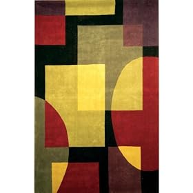Translucence Area Area Rug, 6-footx9-foot, BLACK OLIVE by Home Decorators Collection