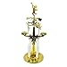 Angel Chimes Christmas with Candles - Santa, Brass.