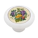 Mixed Fruit Tile Design Decorative High Gloss Ceramic Drawer Knob