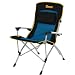 Rokk Comfort Adjust Oversided Hard Arm Folding Chair (Black/Blue)