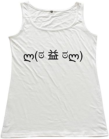 Custom Womens Y U NO Tank Tops L White