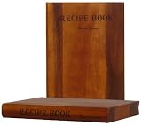 Wood Rectangle French Recipe Book Cutting Board 8" x 11"