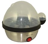 from Andrew James UK LTD Andrew James Electric Stainless Steel Egg Boiler with Free Poacher attachment and Free Steamer attachment.