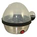 Andrew James Electric Stainless Steel Egg Boiler with Free Poacher attachment and Free Steamer attachment.