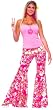 Hippie Flower Power Bell Bottom Pants