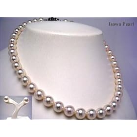 �C�\���p�[�� �I�[�����E�Ԏ� �A�R���^�� �l�b�N���X ���[�X �Z�b�g 9-9.5mm �z���C�g�s���N 43562 pearl